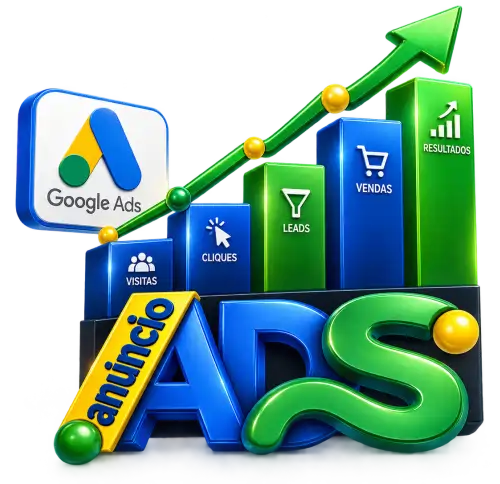Google Ads, crescimento de visitas, cliques, leads, vendas e resultados com a ANUNCIO ADS